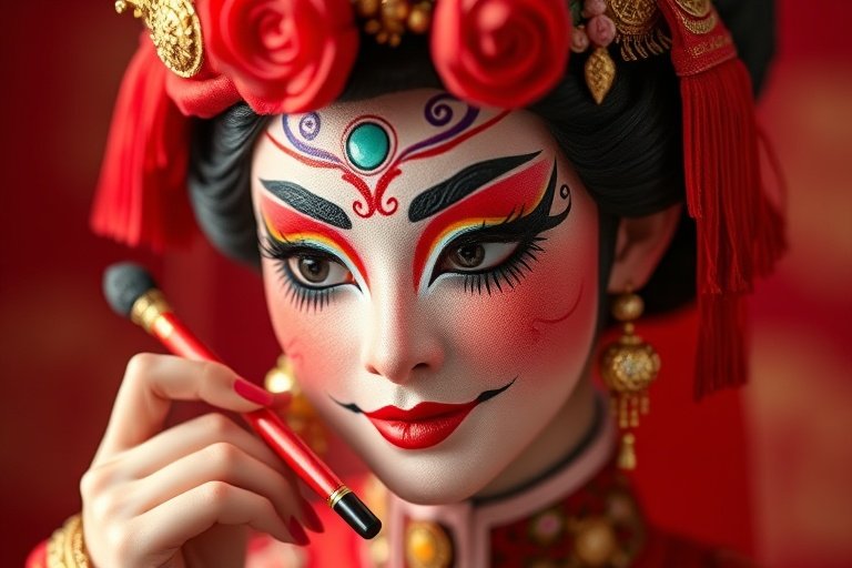 87福利影院-非遗传承：京剧脸谱绘制技艺
